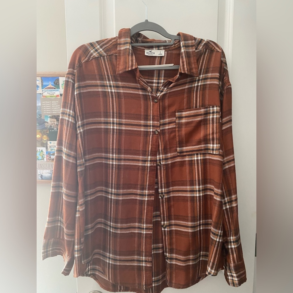 Hollister Brown Flannel